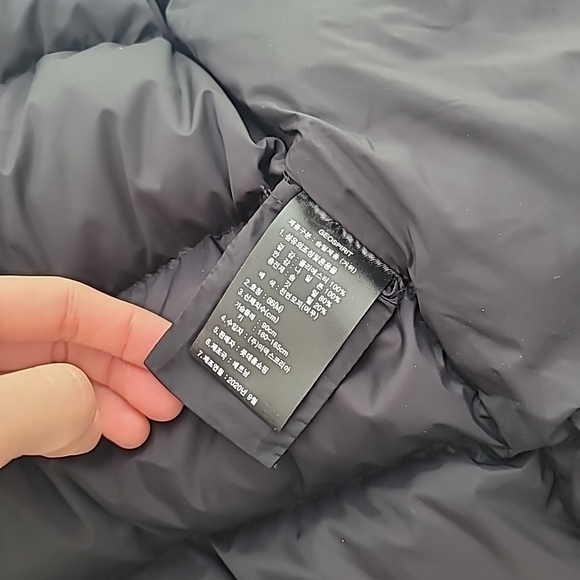 Geospirit Blue Knee-Length Goose Down Puffer Coat with High Collar Size S - Picture 13 of 16